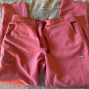 Figs Pink Quartz Yola Pants Small Petite